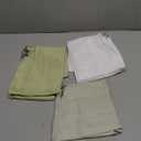 FuWeave 3 Pcs Eucalyptus Hand Towels Farmhouse Embroidered Botanical Bathroom Decor 13.3x29.5 Inch Farmhouse 100% Cotton Decorative Green Leaves Hand Towels for Bathroom Kitchen (Nature Color)