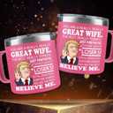 Christmas Wife Gifts From Husband - Wedding, Anniversary, Valentine Gift For Wife, Her - Romantic Gifts For Her - Mothers Day, Christmas Gift For Wifey - 14 OZ Coffee Tumbler For Women