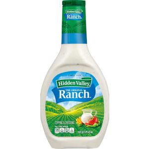 Hidden Valley Original Ranch Condiment and Dressing, Easy Squeeze Bottle, 16 Fl Oz 36 Bottles Sh (EXP 07/27/26)