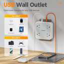 TESSAN Multi Plug Outlet Extender, Surge Protector Splitter with 3 USB (1 USB C Port) Wall Charger, Multiple Expander for Travel, Home, College Dorm Room