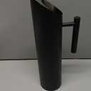 Stainless Steel Water Pitcher Black Metal Pitcher with Ice Guard Cold Drinking Carafe Jug for Juice, Beer, Milk, Ice Tea or Other Beverage by MUGLIO (70oz)