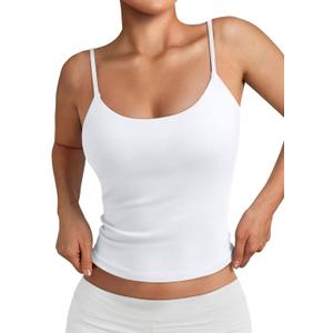 Trendy Queen Women's Adjustable Spaghetti Strap Camisole (White) XS