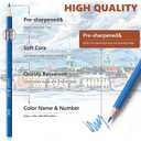 YunQiDeer Colored Pencils for Adult Coloring Books, Soft Core Drawing Sketching Coloring Pencils Set, Art Supplies Kit s for Adults Beginners
