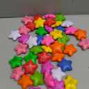 Sratte 47 Pcs Star Stress Ball Bulk for Adults Kids 2.16 Inch Motivational Stress Ball with Quotes Relief Squeeze Toy Inspirational Funny Mini Foam Gift for Party Favor Supply(Multi Colors)