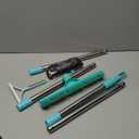 Carpet Rake for Pet Hair Removal - 60" Adjustable Long Handle Carpet Rake, 3 in 1 Reusable Pet Hair Removal Tool Kit, Cat Dog Fur Rakes Scraper Carpet Broom for Carpets, Rugs, Mats (Green)