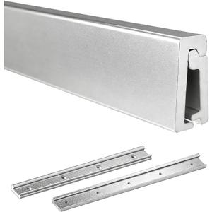 Upgrade RV Table Wall Mount, Outside Track Mout, Aluminum Alloy Support Trim Mill Finish for Sliding Table, Table Side Support Replacement Fitting 25"