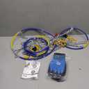 Snow-Chains Auto Fixing 1 Min Quick Fit Easy Installation Tire-Chains, Portable Reusable Universal Emergency Tire Traction Chain for Passenger Car, Pickup Trucks and SUV - Set of 2 (HKN-160)