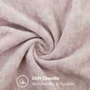 decorUhome Chenille Blush Pink Summer Throw Pillow Covers 20x20 Inch Set of 2, Decorative Soft Couch Pillow Covers Solid Dyed Accent Farmhouse Neutral Square Pillow Cases for Sofa