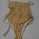 Roxy Womens Womens One Piece Swimsuit  Bandeau Bathing Suit, Tummy Control, Removable Cups, Quick-Dry Fabric (Medium, Print)