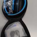 ZIHNIC Bluetooth Headphones Over-Ear, Foldable Wireless and Wired Stereo Headset Micro SD/TF, FM for Cell Phone,PC,Soft Earmuffs &Light Weight for Prolonged Wearing (Black/Blue)