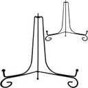 2PCS Premium Black Iron Plate Stands for Display 12 Inch, Decorative Solid Metal Plate Holders for Displaying, Mini Easel, Frame, Book, Card, Plaque, Bowl, Picture Stands for Display