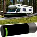 Heavy-Duty Steel Mesh RV Skirting Kit for Winter - Windproof Waterproof, 5-Minute No-Tools Install with Reflective Strips for Travel Trailers, 5th Wheels, Motorhomes (H 3.2FT, L 105FT)