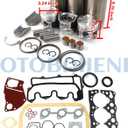 3LD1 Engine Overhaul Rebuild Kit Compatible with Isuzu Engine 3LD1 Compatible with IHI 35NX Fit for Hanix/Hitachi EX29 EX30 EX36 Excavator Engine Rebuild Kit Aftermarket Parts