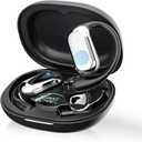 AI Language Translation Earbuds Real-Time, 144 Languages & Accents, Audifonos Traductores Inglés Español, Compatible with iOS & Android, Ideal for Travel, Business, Learning, Matte Black