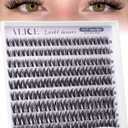 ALICE Short Lash Clusters 8-12mm Wispy Volume Eyelash Extensions Natural Thin Band Eyelash Clusters Individual Lashes DIY Lash Extensions