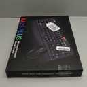 Wireless Keyboard and Mouse Combo, Ergonomic Wave Keys, Cushioned Palm Rest, Rechargeable, Phone Holder, Natural Typing, 2.4G Lag-Free, MA22 Plus Full Size Keyboards Set for Windows/Mac -SABLUTE (Black&Orange)