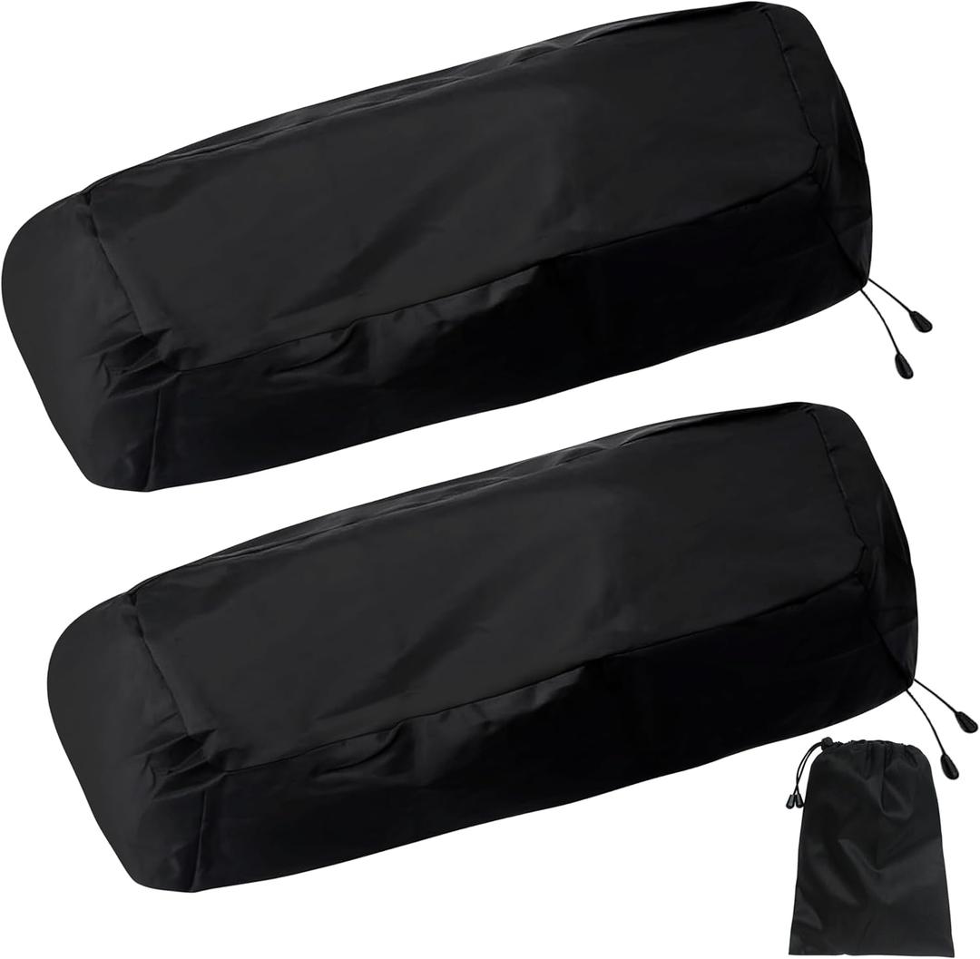 2Pcs Saddlebag Lid Cover For Harley Touring Road King Street Glide Road Glide Electra Glide Ultra Classic 1994-2025 Outdoor Speaker Boat Saddle Bag Nylon Waterproof Accessories Rain Audio Lid Bras