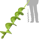 TCBWFY 3x24 Inch Auger Drill Bit for Planting,Easy Planter Garden Auger for Bulbs, Bedding Plants & Post Holes - Compatible with 3/8" Hex Drive