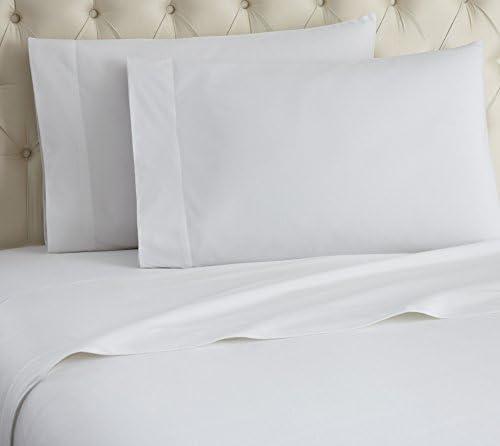 Shavel Home Products Micro Flannel Queen-Size Sheet Set, Machine Wash & Dry, No Pilling, 18" Deep Pocket with 2 Pillowcases, White