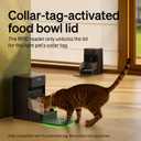 PETLIBRO RFID Automatic Cat Feeder, Collar Sensor for Personalized Meals, Cats Recognition, Diet Tracking and Anti-Stealing for Multi-Pets Homes and Different Diets, Wi-Fi Programmable Food Dispenser