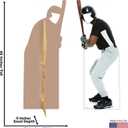 Cardboard People Baseball Player Stand-in Life Size Cardboard Cutout Standup, One Size
