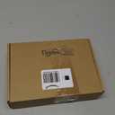 Tigeen 48 x 13 Inches Large Christmas Tree Bow Topper with 8 Pcs 5.5 Inches Attachable Poinsettia Flowers Glitter Snowflakes Burlap Tree Toper Ribbon Bow for Holiday Hanging Ornament(Glitter Flakes)