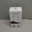 Electric Salt and Pepper Grinder Set Automatic Battery Pepper Mill Shakers Adjustable Coarseness Upgraded Larger Capacity with Led Home and Kitchen Appliances Birthday Gifts for Women Mom (Black/Black)