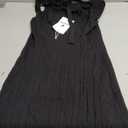 Wenrine Womens Summer Backless Mini Dress Tie Back Casual Sleeveless Slim Club Party Knit Tank Dresses Black L