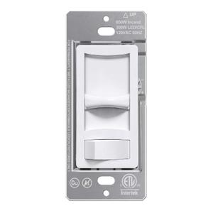 BESTTEN Super Slim Quiet Dimmer Switch, Max 300W LED, CFL Lights and 600W Incandescent, Halogen, Single Pole or 3-Way Dimmer, Slide Dimmable Light Switch, ETL Listed, White