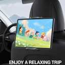 BASENOR 2026 Upgraded Tesla Model Y Model 3 Model S Model X LR/Plaid Tablet Holder Headrest Tablet Mount, 360 Adjustable Travel Rotation Tesla Car Headrest Stand Cradle Accessories
