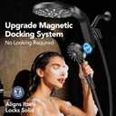 High Pressure Rain Showerhead Combo, 2026 Magnetic Shower Head Set with Detachable 8-Mode Handheld Shower Spray, Adjustable Angle Dual Shower Niche System with Built-in Magnetic Docking and Power Jets