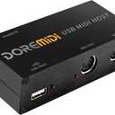 CAMOLA USB Host MIDI Interface1-in and 1-out, Advanced MIDI Host Box High Speed USB to MIDI Converter, standard MIDI 16 channels