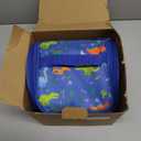 Bento Lunch Box for Kids with 17oz Soup Thermo,Insulated Tumbler Water Bottle and Insulated Lunch Bag,Leak-Proof 3 Compartment Lunch Food Container with Ice Pack for Kids to School-Dinosaur