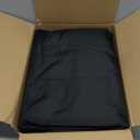HolidayIdeas Fitted Black Rectangle Table Cloths 6ft Table Cover for Vendor Booth Display, Banquet, Trade Show,30x72 Inch, 6 Pcs