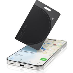 Wallet Tracker Card - Compatible with Apple Find My, Bluetooth Tracker Smart Card Wallet Finder, IP68 Waterproof, Item Locator for Luggage Tags, Passports, Purse (1)