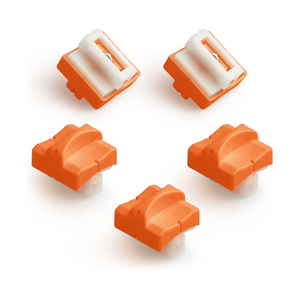 Firbon Paper Cutter Replacement Blade with Automatic Security Safeguard Design for A4 Black and White Paper Trimmer, Orange and Black (10 Pack)