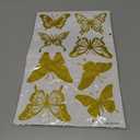 64PCS Butterfly Window Clings, Single-Sided Colorful Butterflies Stickers Reusable to Prevent Bird Strikes, Non-Adhesive Static Butterfly Cling Stickers for Home Window Door