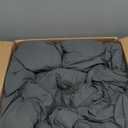 Three Geese Pinch Pleat Waterfowl Feathers and Down Comforter Twin Size Duvet Insert,750+ Fill Power,1200TC 100% Cotton, Premium All Seasons Gray Warm Hotel Comforter with 8 Tabs. (Grey Twisted Flower)