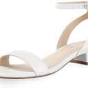 Ankis Black Nude White Gold Women Sandals Comfortable Walking Strappy Open Toe Sandals for Women Dressy Summer 1 Inch Low Block Heel Flat Adjustable Ankle Strap Shoes (7)
