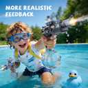 2 Pack Water Gun for Kids Boys, Squirt Water Gun for Kids with LED Light & 25 FT Shooting Range, Large Capacity No Leak Water Guns, Summer Swimming Pool Beach Outdoor Water Fighting Parties Toys