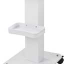Beauty Trolley Cart with Wheels, 3 Tier Aluminum Beauty Rolling Cart, Hair Salon, Spa Salon, Vacuum Therapy Machine Trolley, Load 135lbs, 26.7 x 13.8 x 15 inch