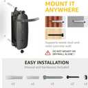 monTEK Swivel Bike Wall Mount  2 Pack Garage Bike Hanger & Space-Saving Vertical Bike Rack for Garage & Apartment, Sturdy Bike Storage Hook Holds 66 lbs, Easy Installation & Scratch-Proof Design