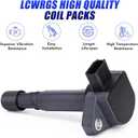 Set of 4 Ignition Coil Packs for L4 1.7L Honda Civic 2001 2002 2003 2004 2005 Coil Pack 1.7 Replaces# UF400 C1460