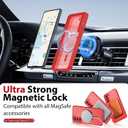 for Samsung Galaxy S21 FE Phone Case:[𝐍𝐨𝐭 𝐅𝐢𝐭 𝐒𝟐𝟏][Compatible with MagSafe] with Tempered Screen Protector,Slim Cover,with Strap & Military Lens Protector S 21FE,Funda para S21FE,Red