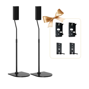 Adjustable Speaker Stand Pair for Bose Built in Cable Management wr Slideconnect Bracket, for UB-20, UFS-20 II, Lifestyle 600, CineMate II, Lifestyle SoundTouch, Acoustimass Series Bose Speaker Stands