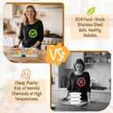 CIEOVO 3 Pieces Stainless Steel Snack Containers with Lids, Balanced Bites Divided Plates 4 Compartments Divided Food Storage Container Portion Control Metal Lunch Tray for School Home Travel