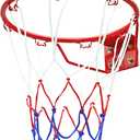 Basketball Rim Goal Wall Mounted Hoop Indoor Outdoor Hanging Basketball Hoop, 32centimeter/12.6inch