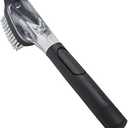 KitchenAid Soap Dispensing Sink Brush with Easy to Fill Handle, Nylon Bristles for Tough Cleaning, Comfort Grip Handle for Non Slip Grip, Black ((Pack of 1))