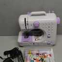 Sewing Machine for Beginners & Kids, Mini Portable Sewing Machines with 12 Built-in Stitch Patterns, 2-Speed Foot Pedal, Perfect for Teaching Daughter Granddaughter to Sew(with 27 Pieces Sewing Kit)