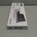 Wireless Keyboard and Mouse Ultra Slim Combo, TopMate 2.4G Silent Compact USB 2400DPI Mouse and Scissor Switch Keyboard Set with Cover, Batteries Included, for PC/Laptop/Windows/Mac - White